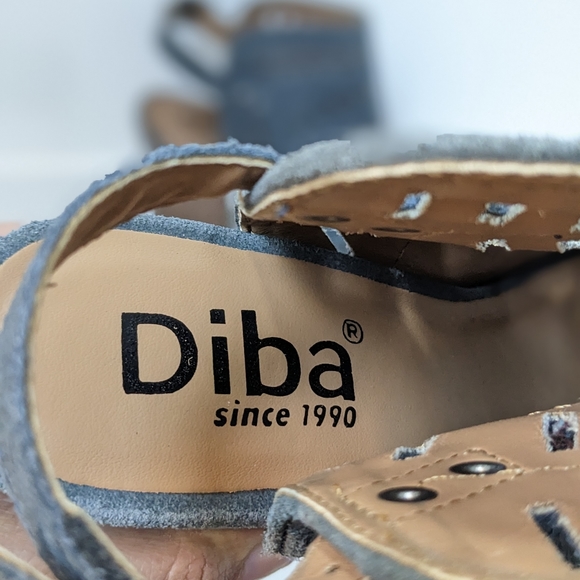 Diba slate blue leather sandal booties - Picture 8 of 16